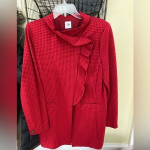 CABI hip red coat. New!